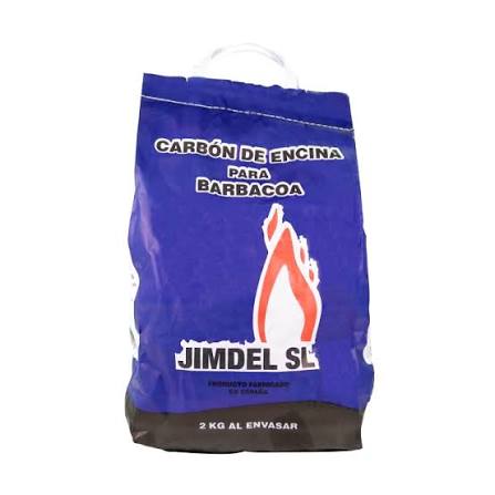 Carbón de encina para barbacoa, formato 2 kg